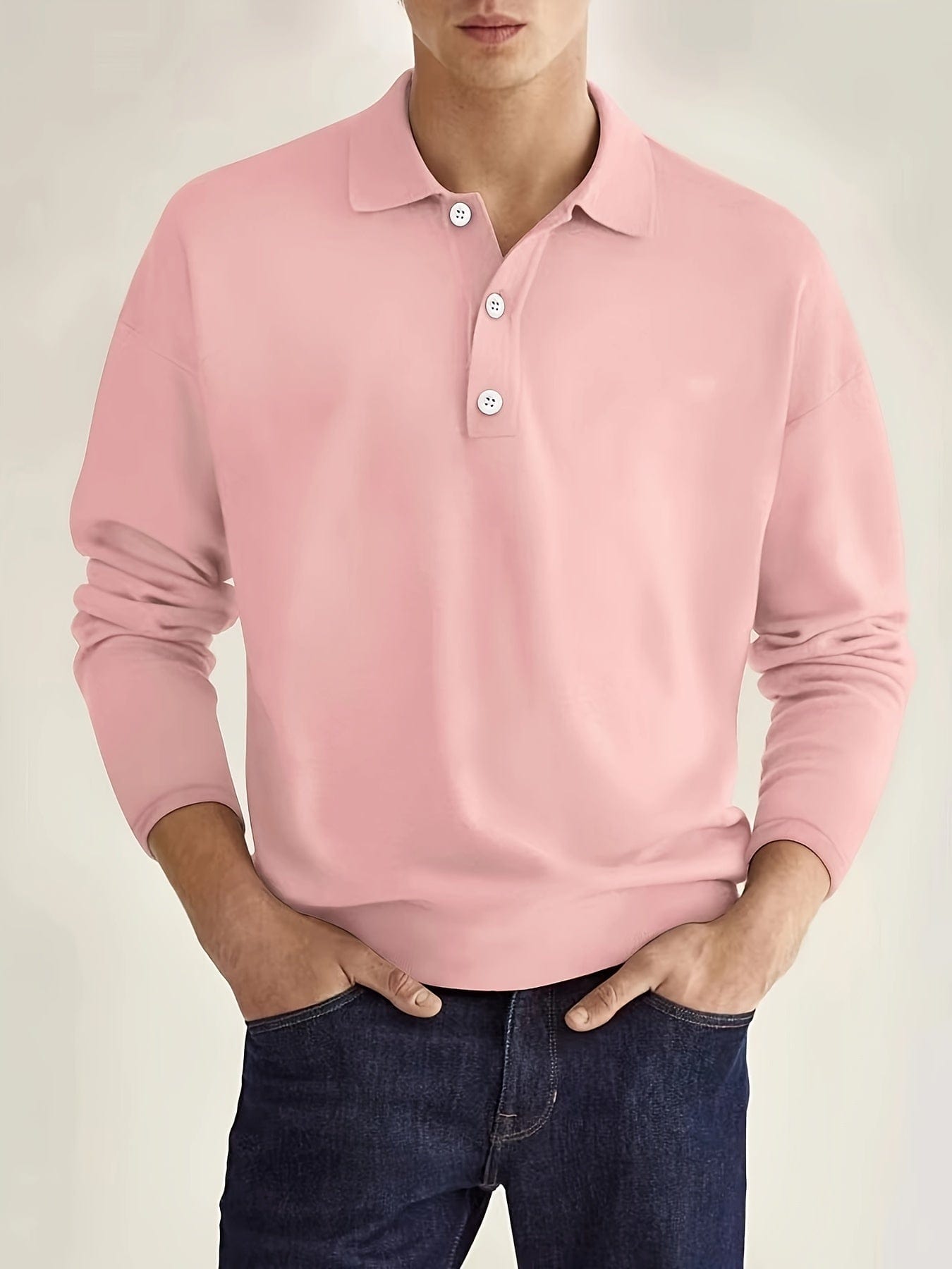 JAYDEN | Long Sleeve Polo for Men