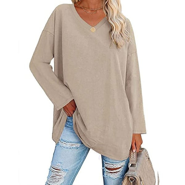 Alora™ | Women's Casual Fit V-Neck Long Sleeve Top