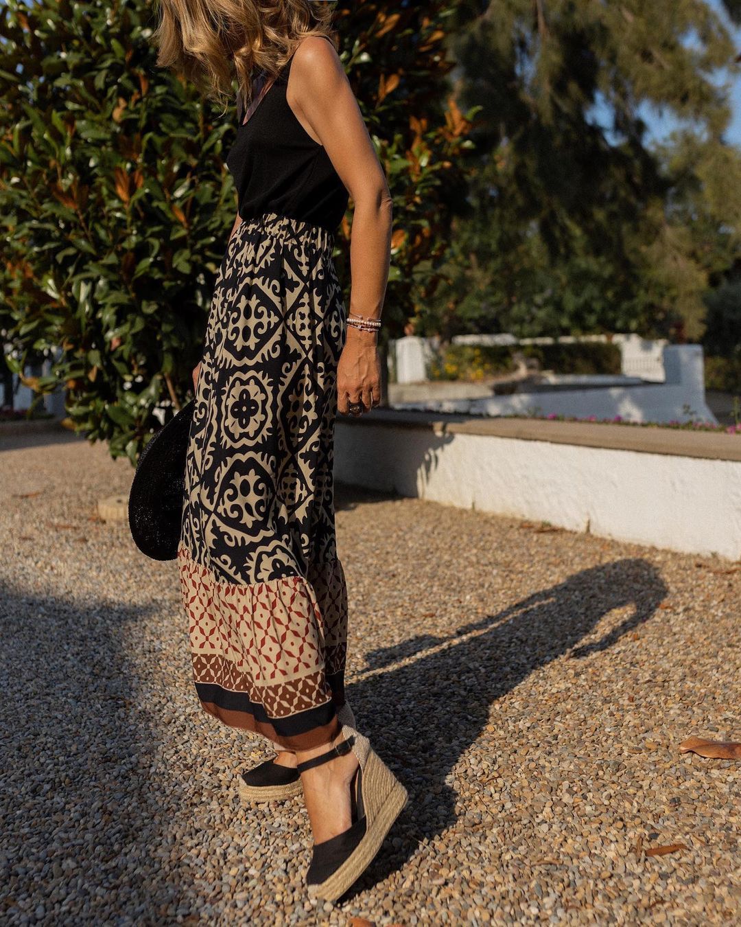 Alice™ | Boho Chic Geometric Maxi Skirt