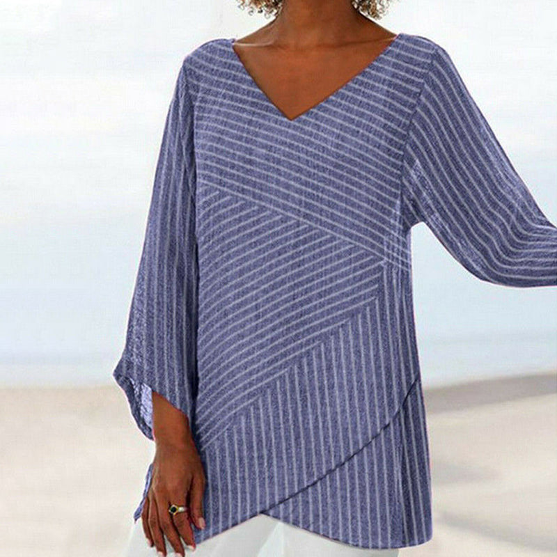 Kairi™ | Striped Long Sleeve Blouse