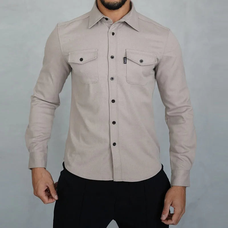 Arman™ | Men's Casual Button-Up Long Sleeve Shirt