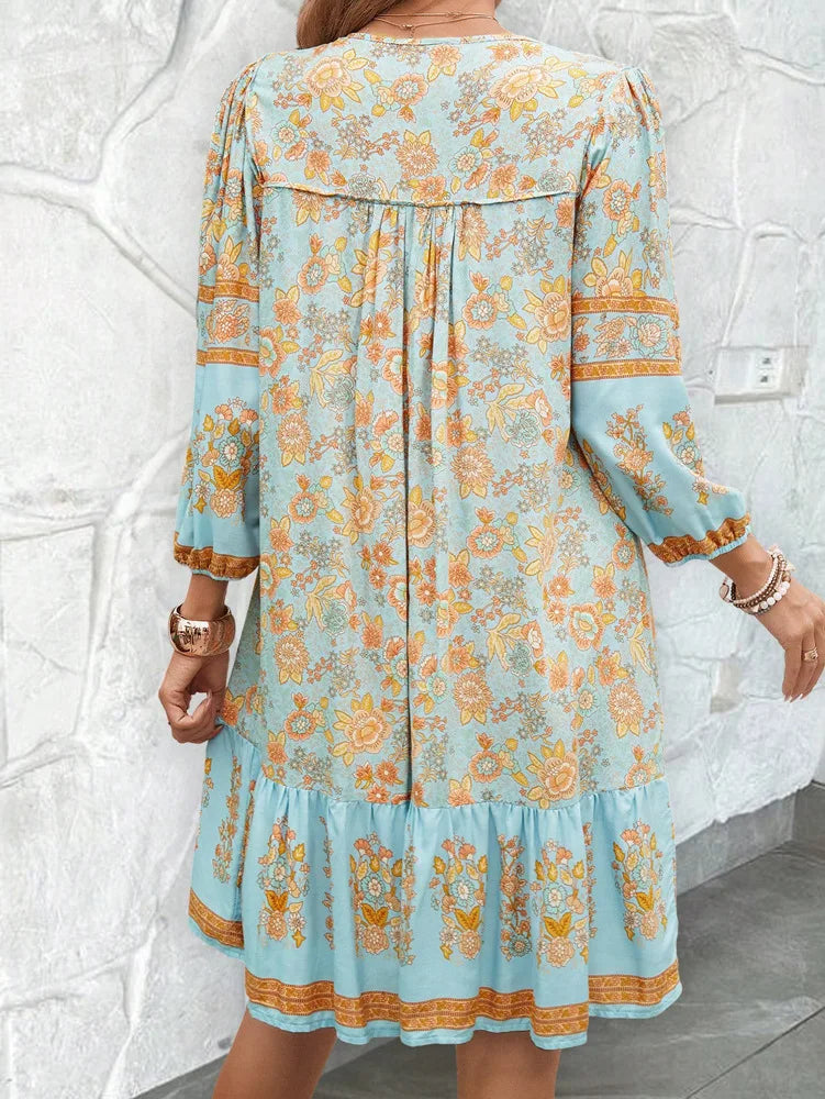 Blythe™ | Classy Bohemian Floral Swing Dress