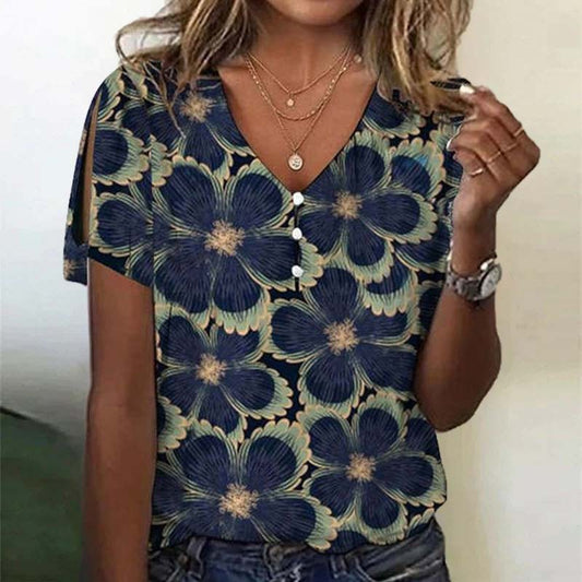 Camilla™ | Vintage Floral Print Blouse