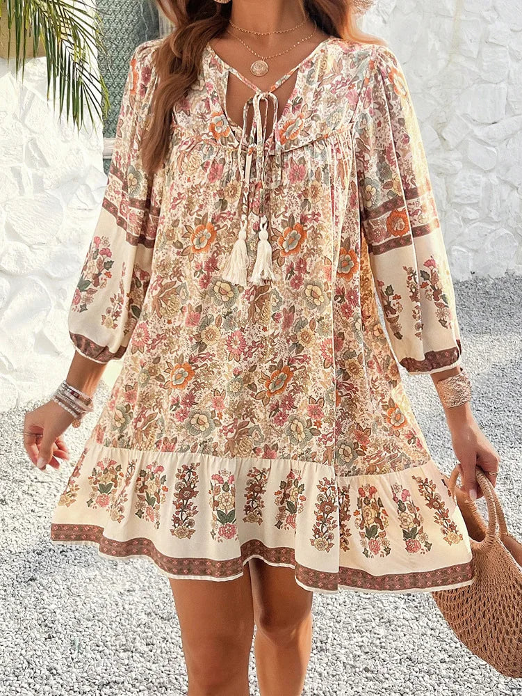 Blythe™ | Classy Bohemian Floral Swing Dress