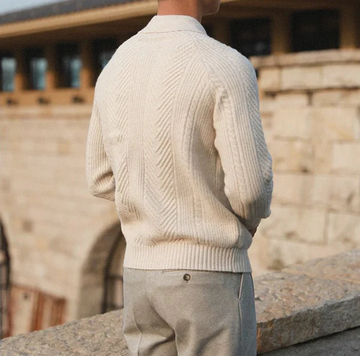 VALENTINO |  Long Sleeve Knitted Polo