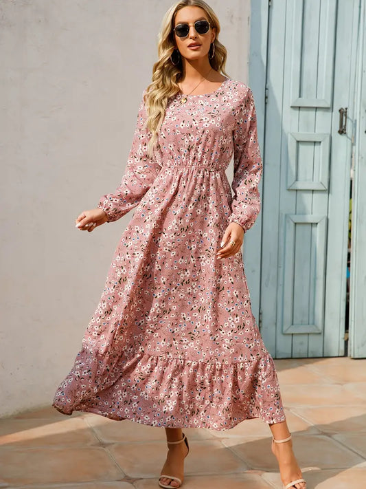 Gracie™ | Bohemian Flowing Long Dress with Ruffles