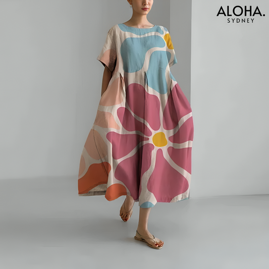 Alena™ | Elegant Women's Print Dress