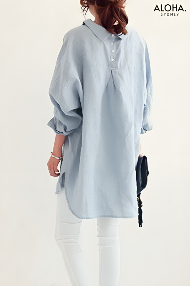 Sara™  | Oversized Linen Shirt