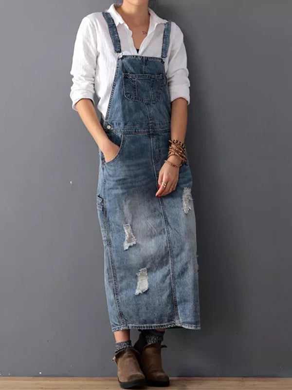 Phoebe™ | Casual Denim Overall Dress