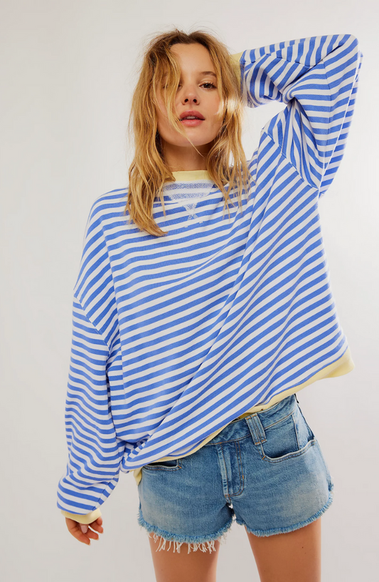 Avril™ |  Comfy Oversized Striped Sweater