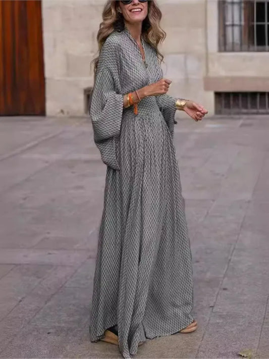 Olive™ | Vintage Boho Casual Maxi Dress