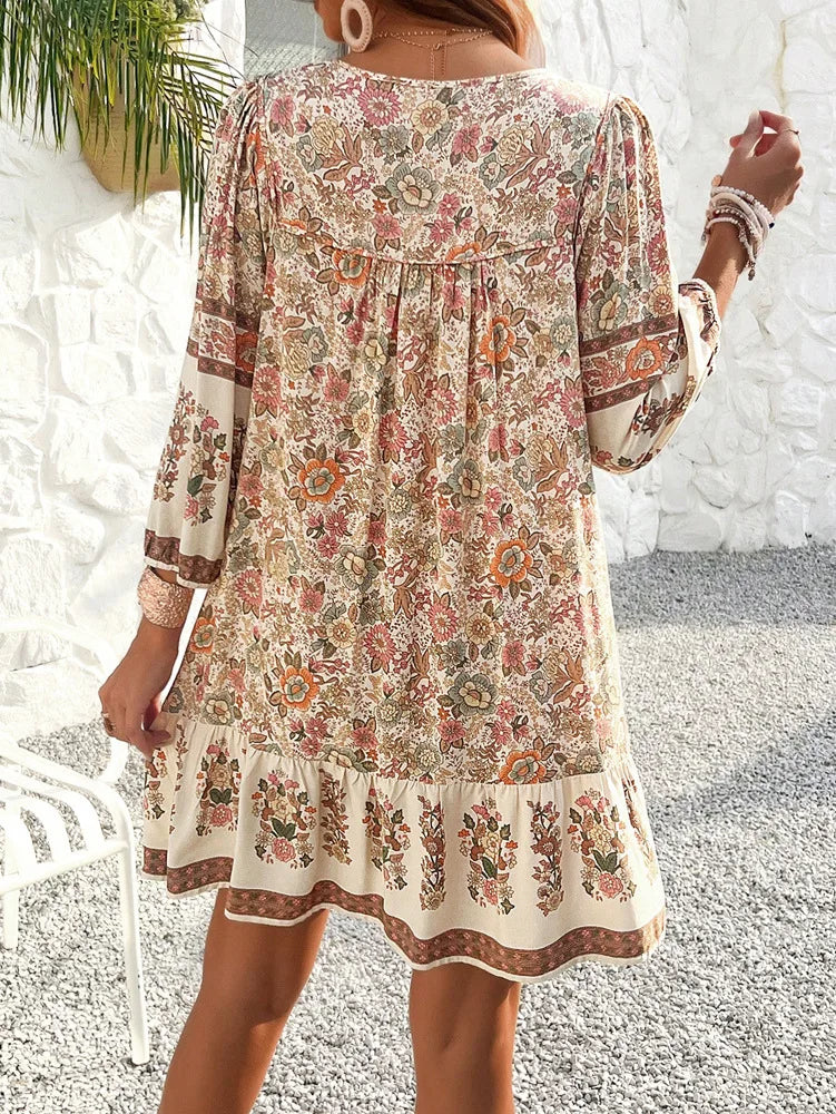 Blythe™ | Classy Bohemian Floral Swing Dress