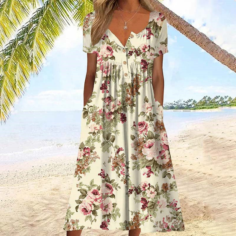 Samantha™ | Elegant Floral Dress