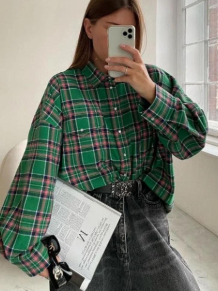 Alice™ | Plaid Oversized Shirt