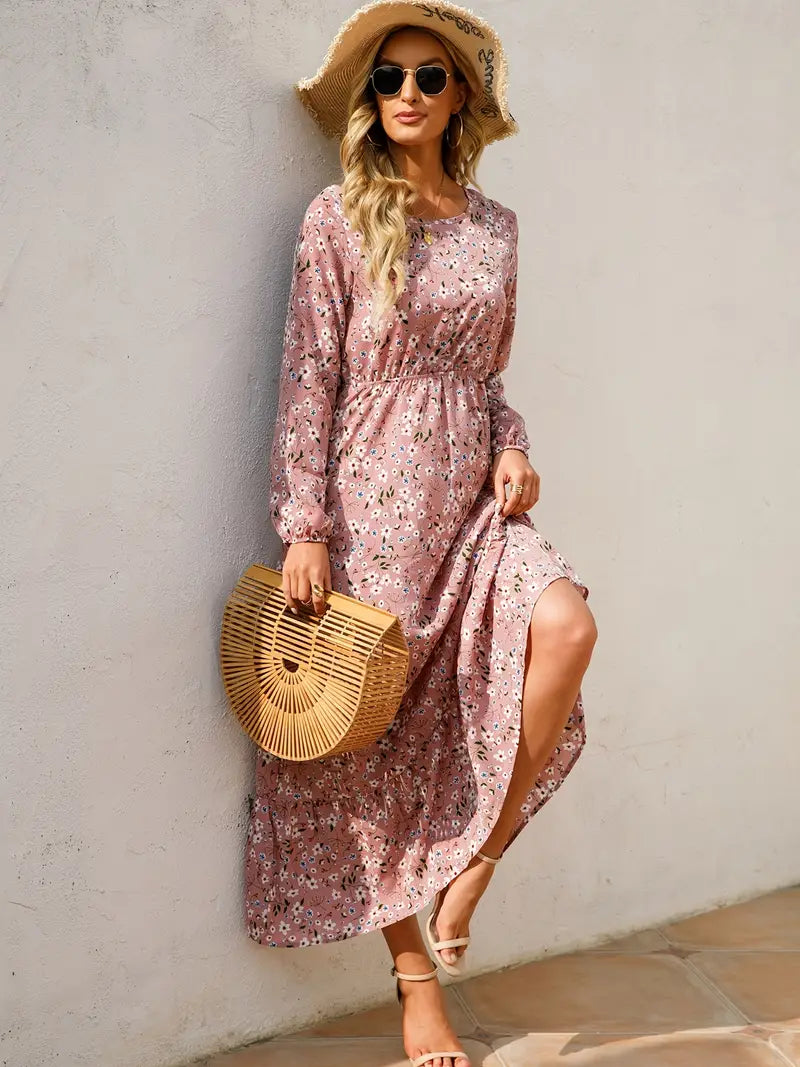 Gracie™ | Bohemian Flowing Long Dress with Ruffles