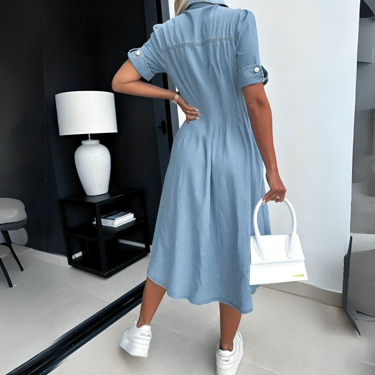 TRISH | Elegant Denim Dress