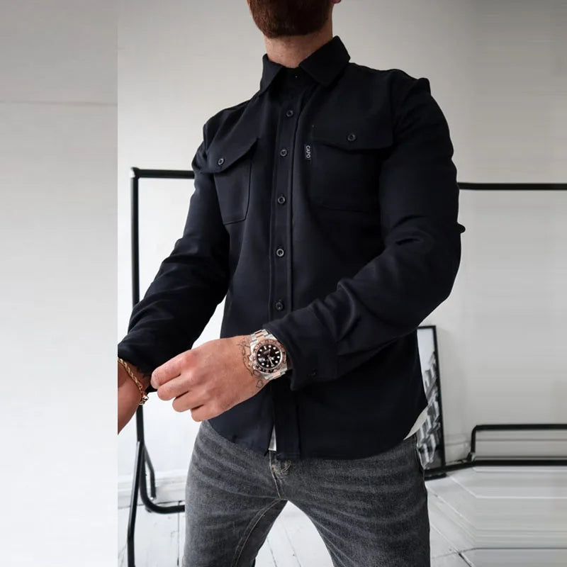 Arman™ | Men's Casual Button-Up Long Sleeve Shirt