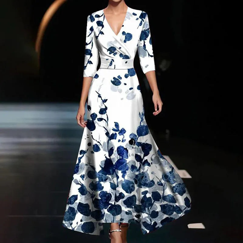 Jodi™ | Elegant Floral Print Maxi Dress