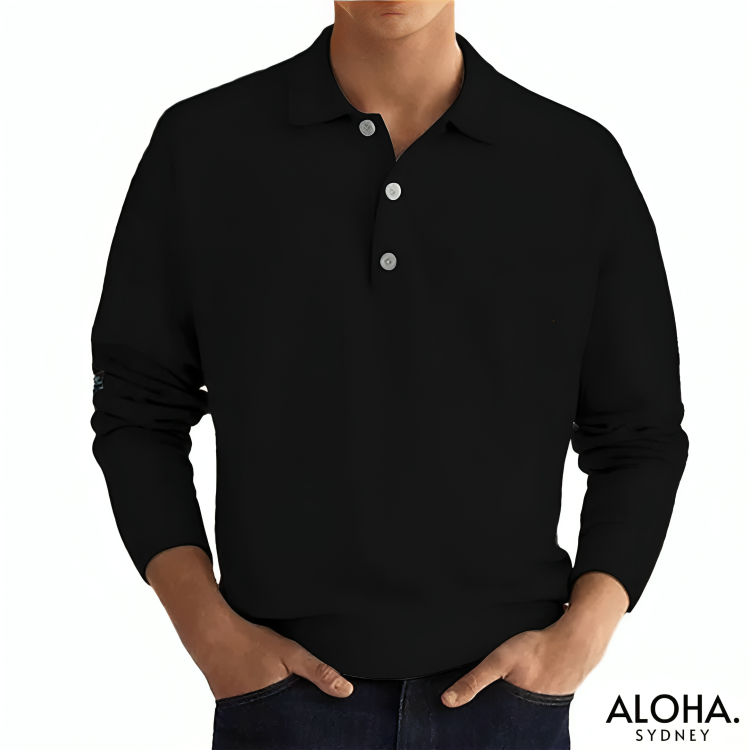 DAMIAN | Long Sleeve Polo Shirt