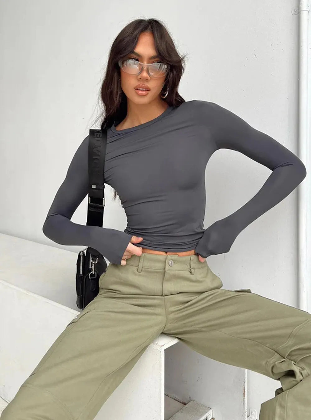 Nikki™ | Elegant Slim-Fit Long Sleeve Top