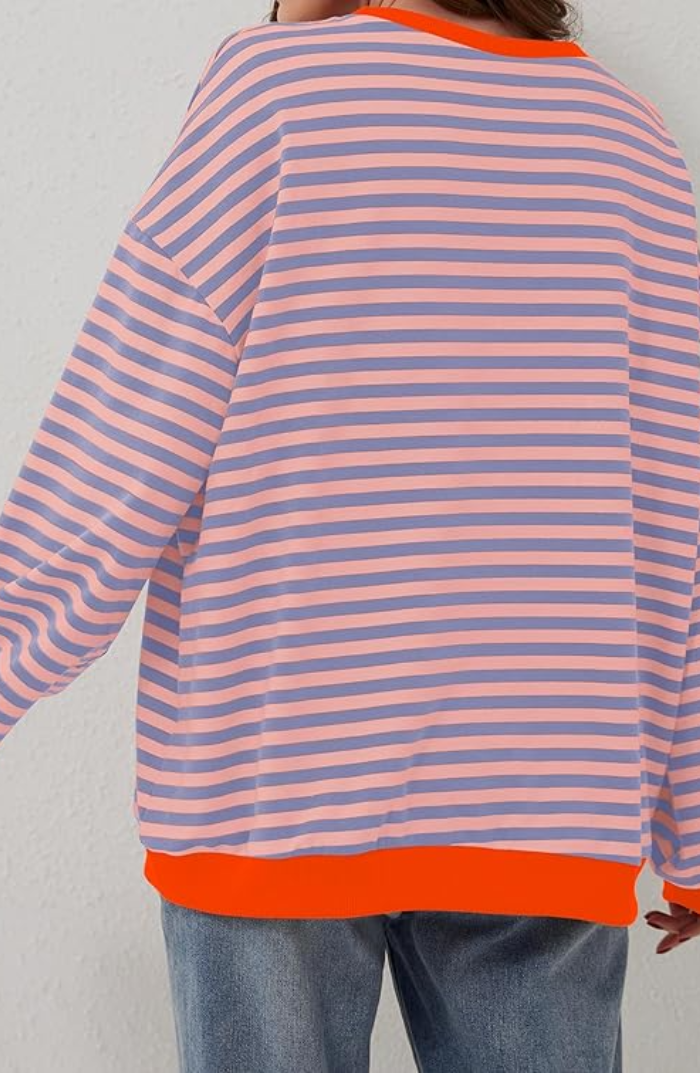 Avril™ |  Comfy Oversized Striped Sweater