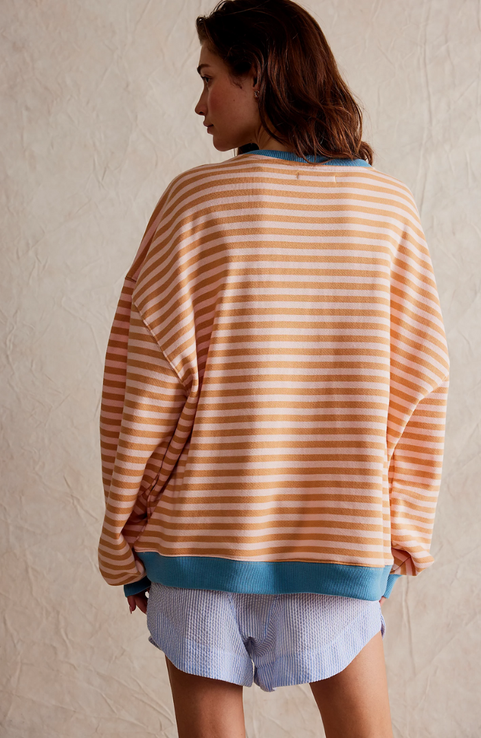 Avril™ |  Comfy Oversized Striped Sweater