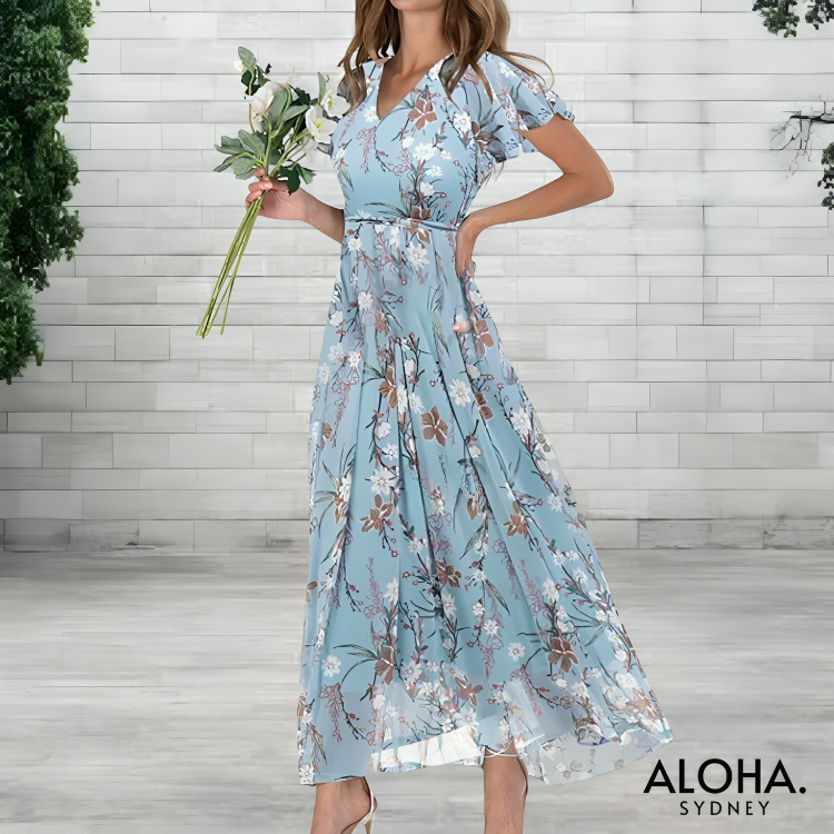 Eva™ | Elegant Chiffon Dress