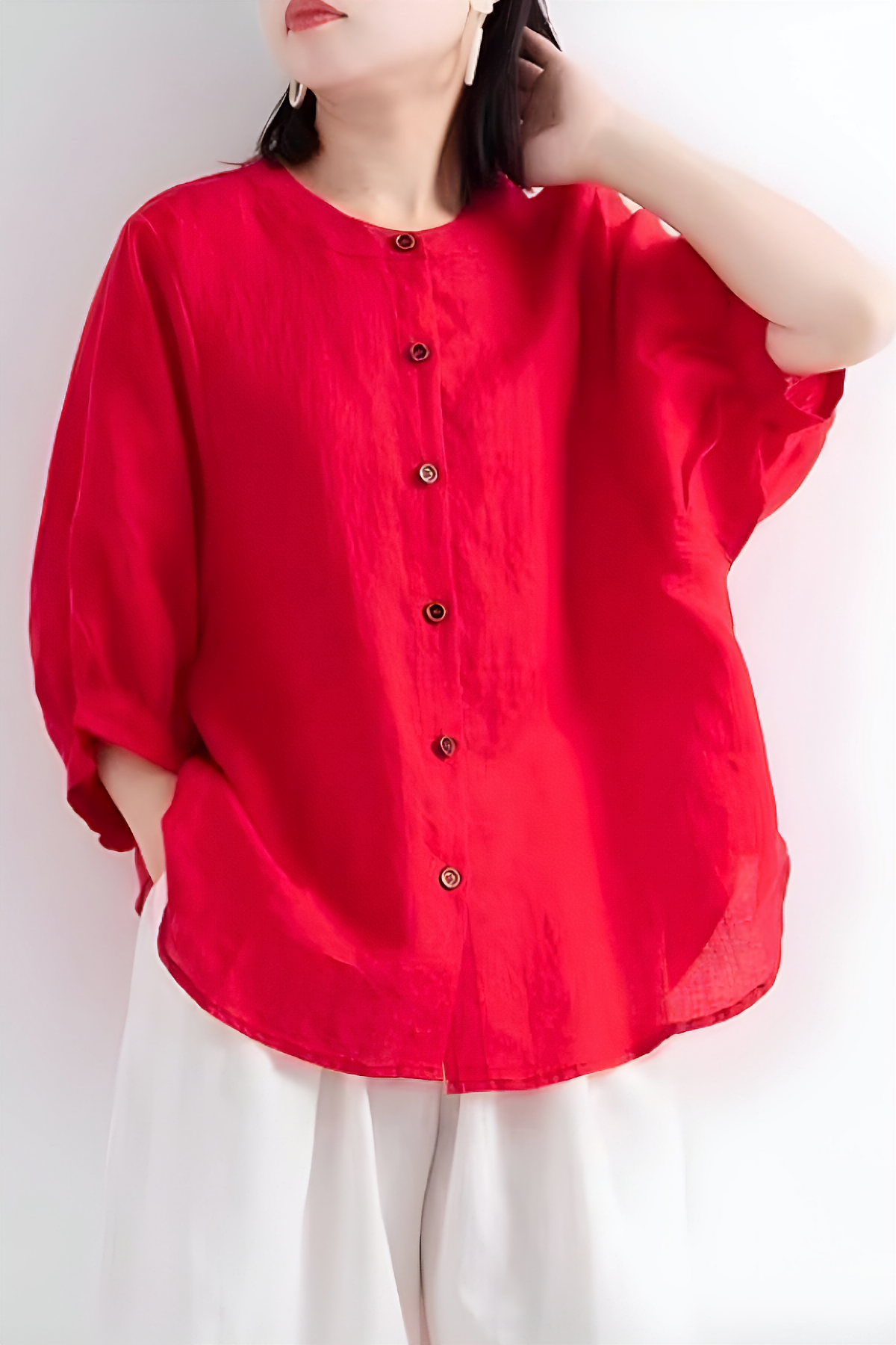 Laura™ | Comfy Button-Down Blouse