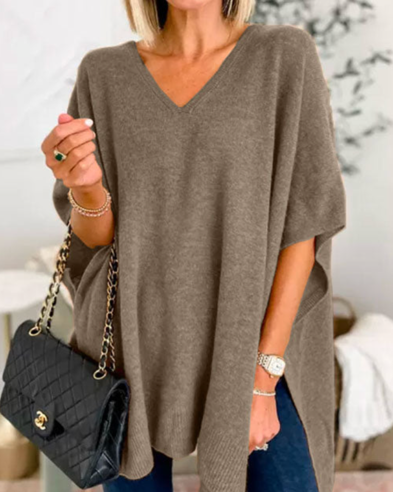 Raquel™ | Loose Poncho Sweater