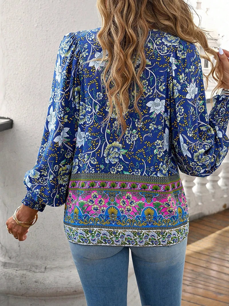 Maine™ | Comfy Boho Peasant Blouse