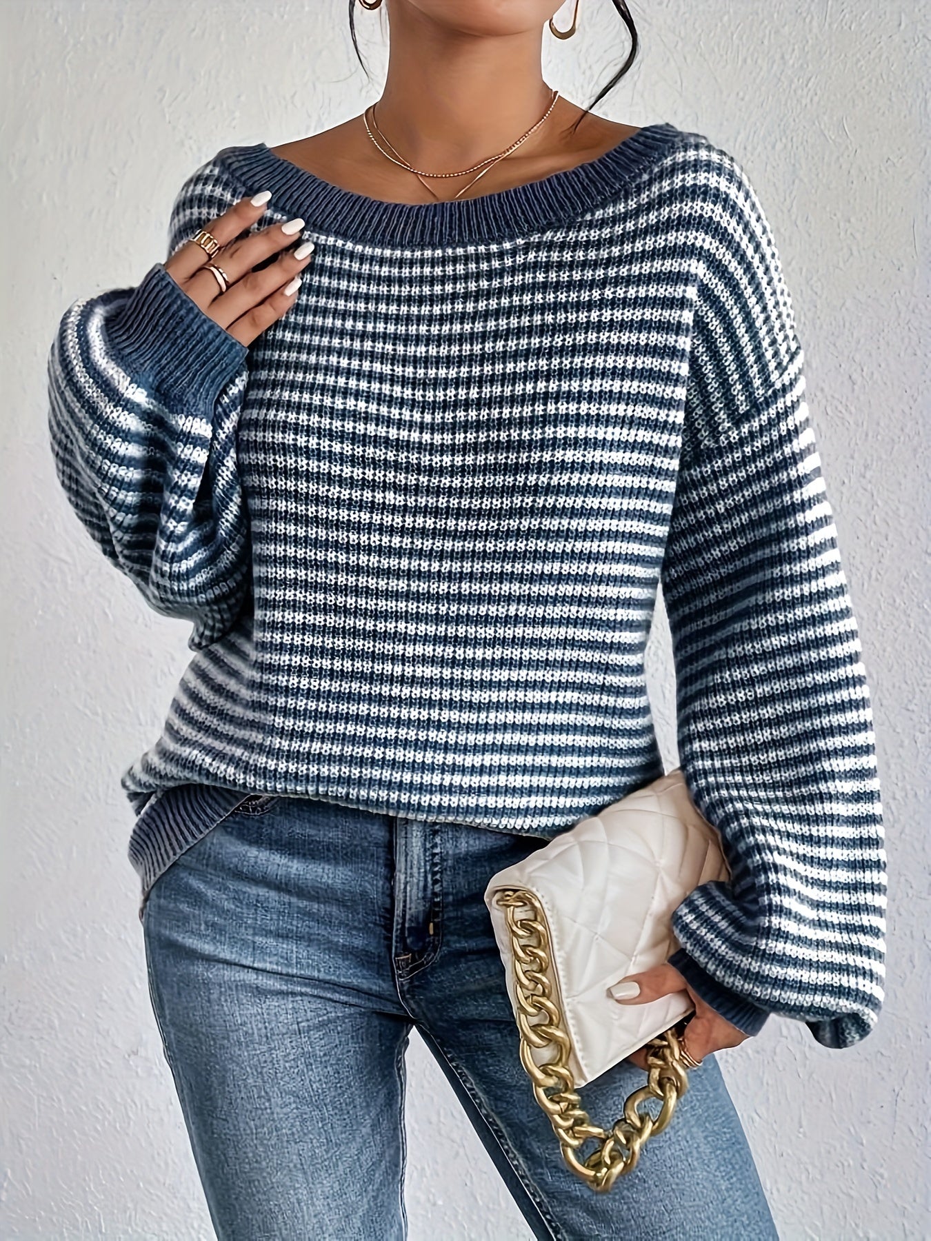 Octavia™ | Cozy Off-Shoulder Knit Sweater