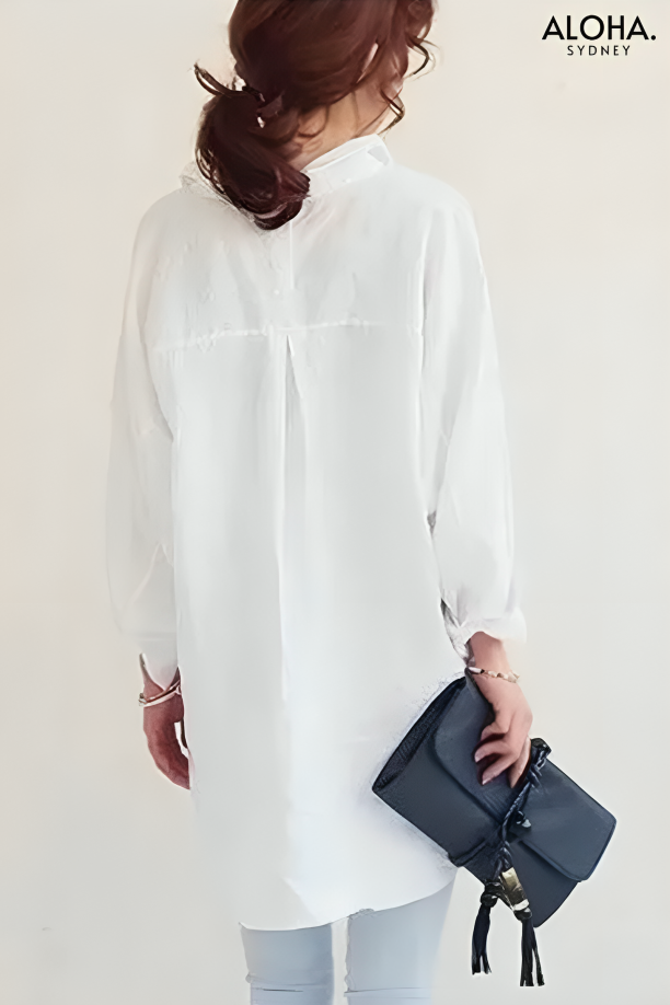 Sara™  | Oversized Linen Shirt