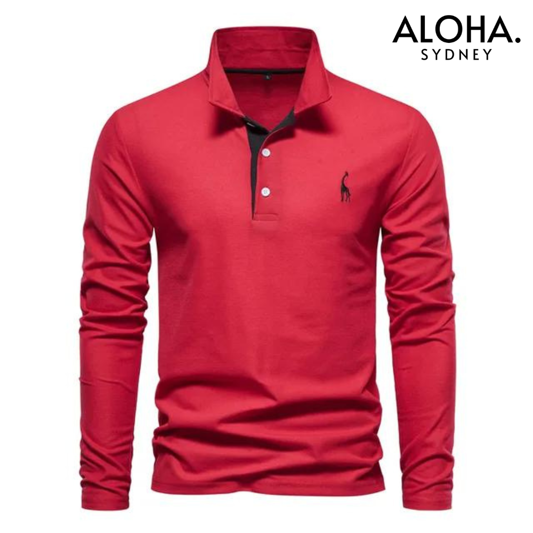 DENZEL | Casual Polo Long Sleeves