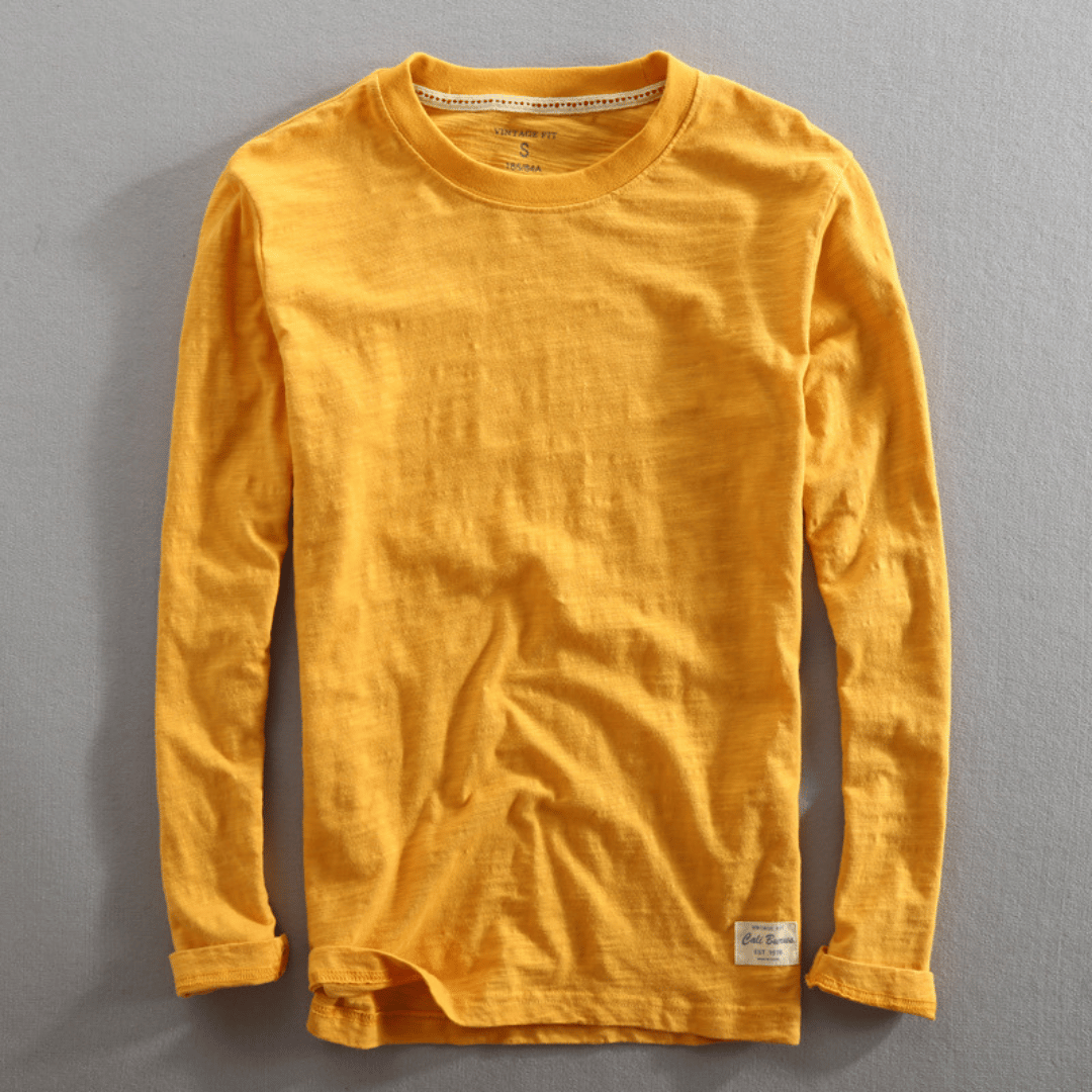 Andrew™ | Long-Sleeve Cotton T-Shirt