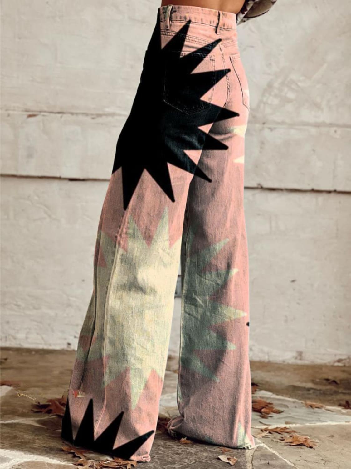 BERTHA | PINK EXPLOSION WIDE LEG PANTS