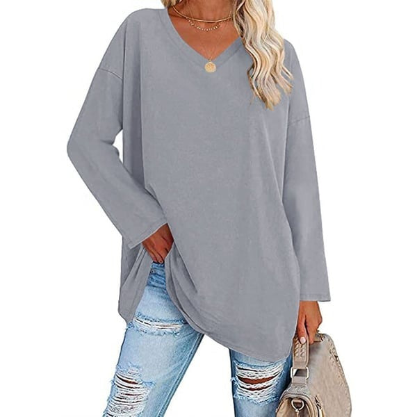 Alora™ | Women's Casual Fit V-Neck Long Sleeve Top