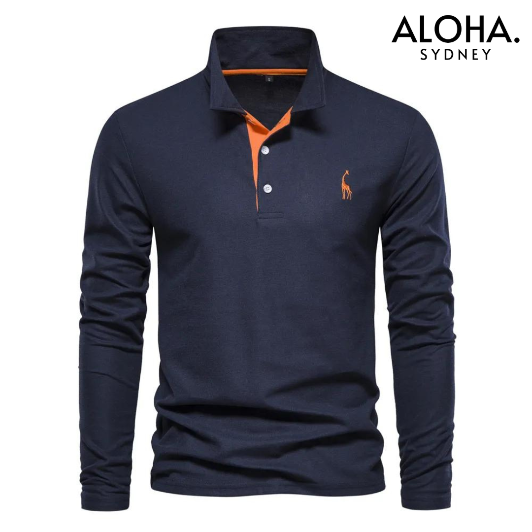 DENZEL | Casual Polo Long Sleeves