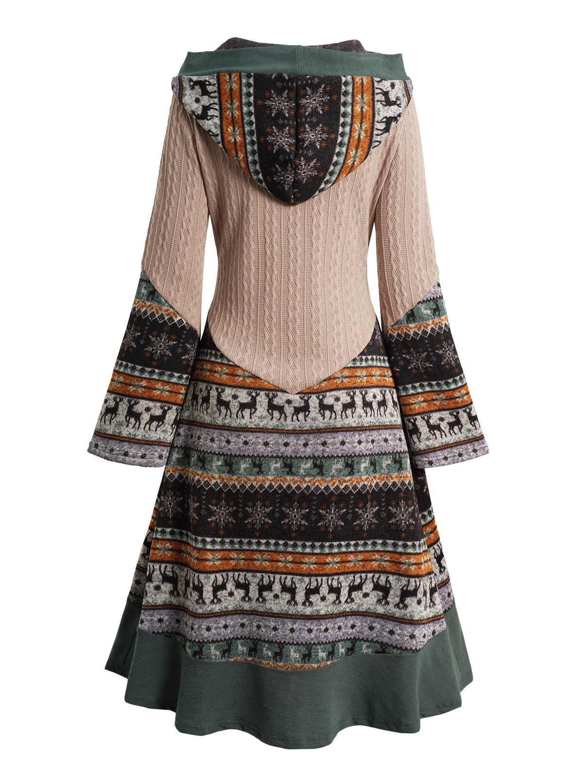 Bianca™ | Fancy Bohemian Hooded Knit Dress