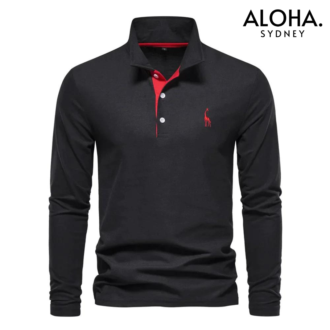 DENZEL | Casual Polo Long Sleeves