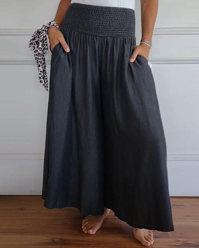 Claire™ | Wide-Leg Pants with Elastic Waist