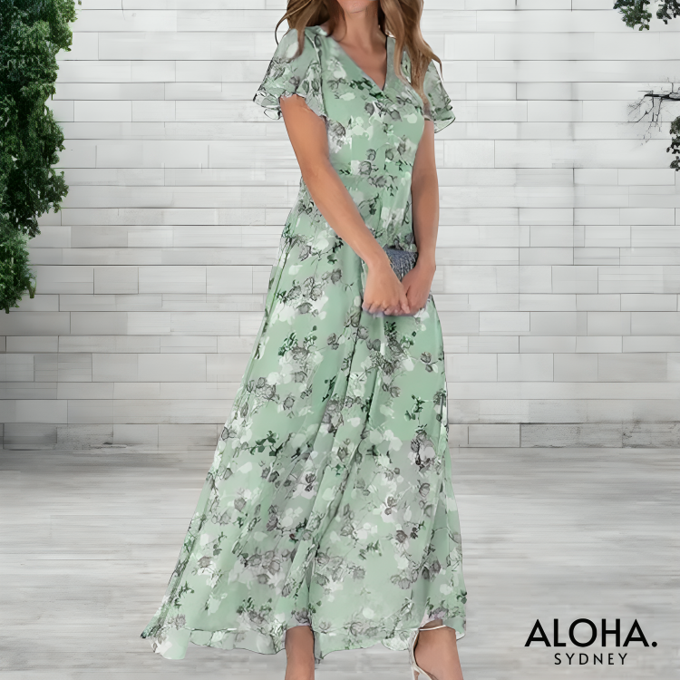 Eva™ | Elegant Chiffon Dress