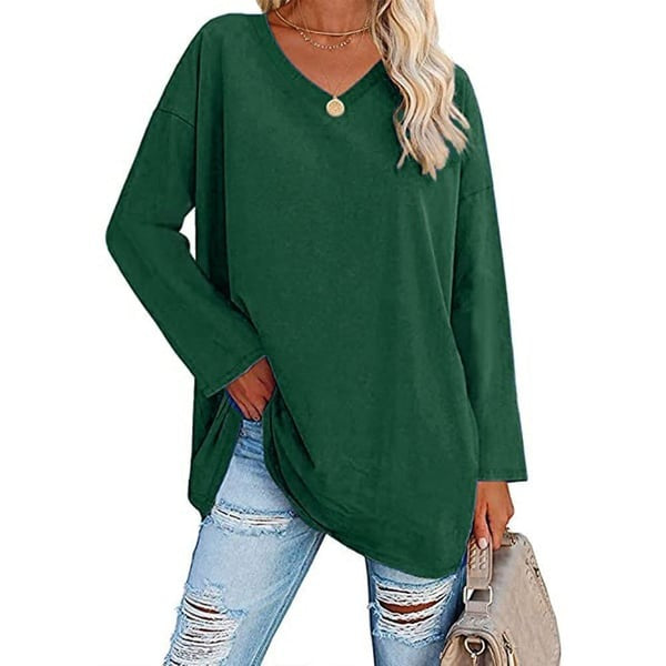 Alora™ | Women's Casual Fit V-Neck Long Sleeve Top