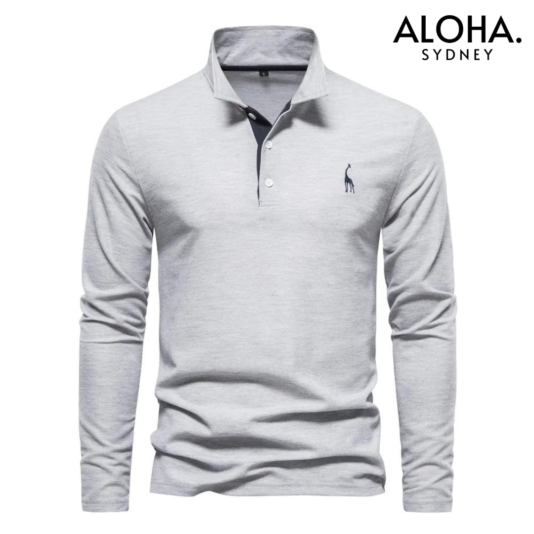 DENZEL | Casual Polo Long Sleeves