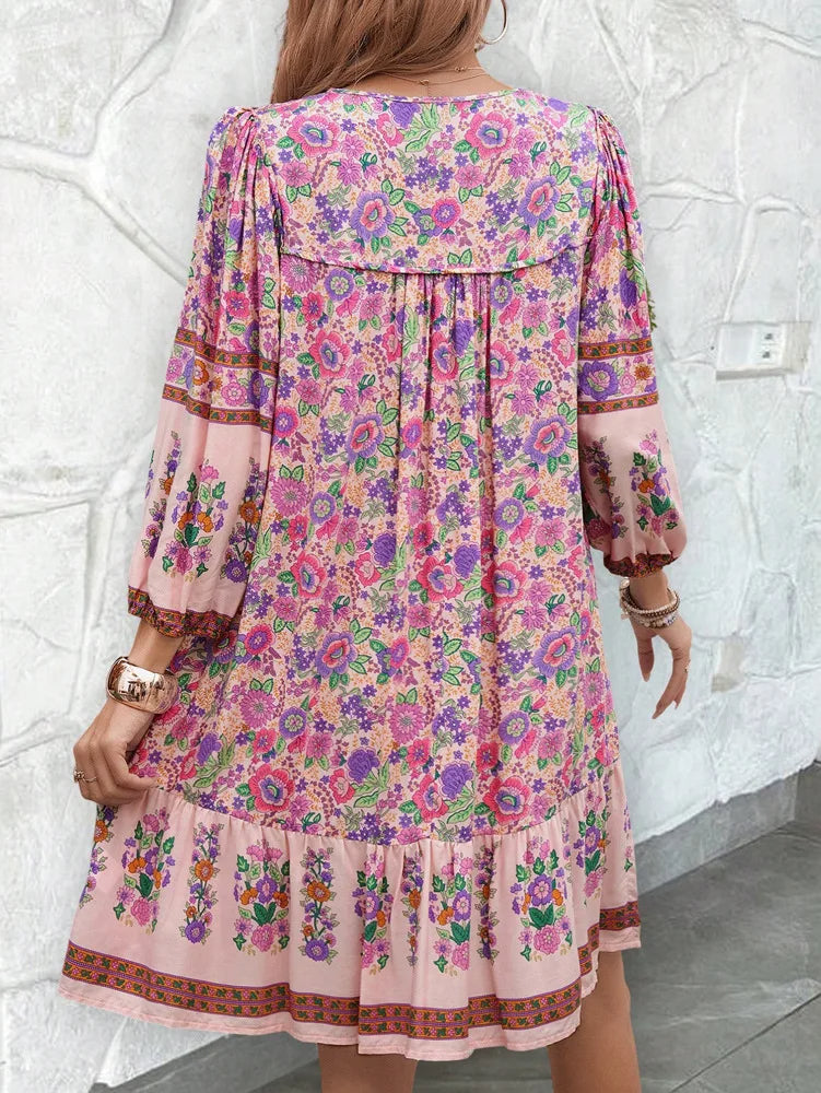 Blythe™ | Classy Bohemian Floral Swing Dress