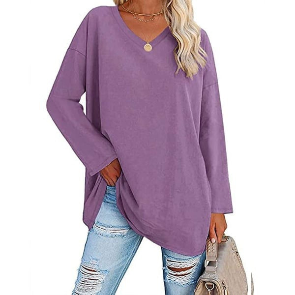 Alora™ | Women's Casual Fit V-Neck Long Sleeve Top