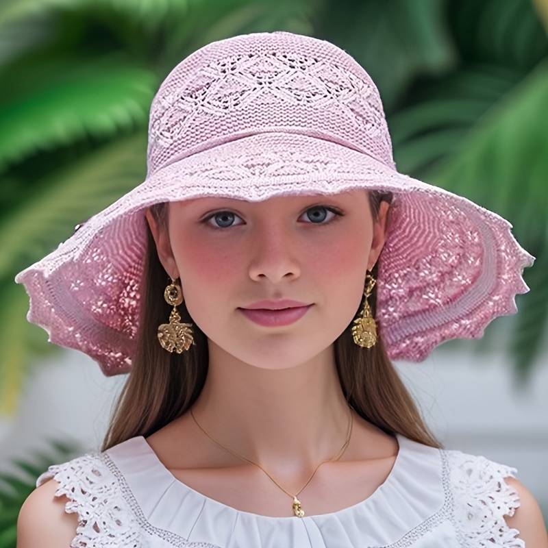 Rosana™ | Elegant Crocheted Wide-Brim Hat