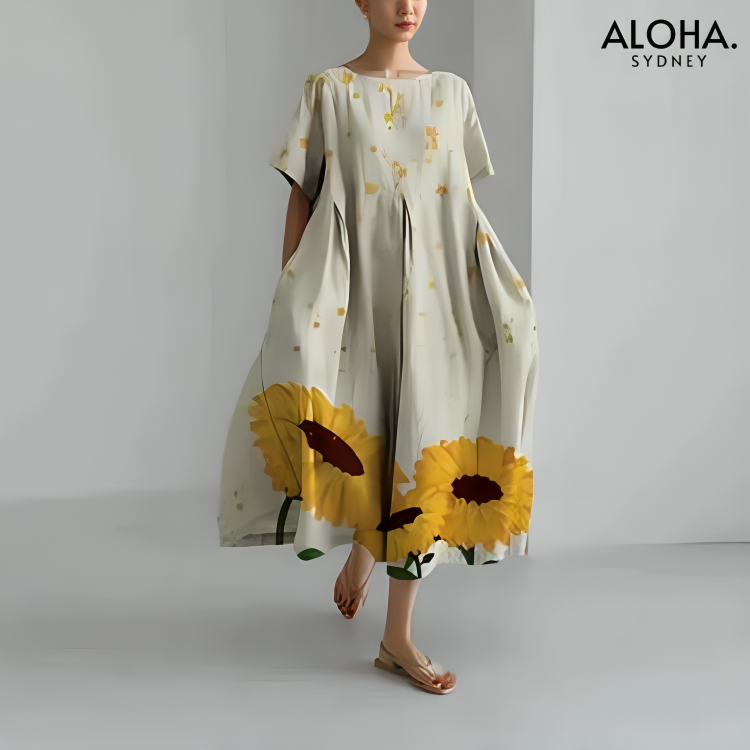 Alena™ | Elegant Women's Print Dress