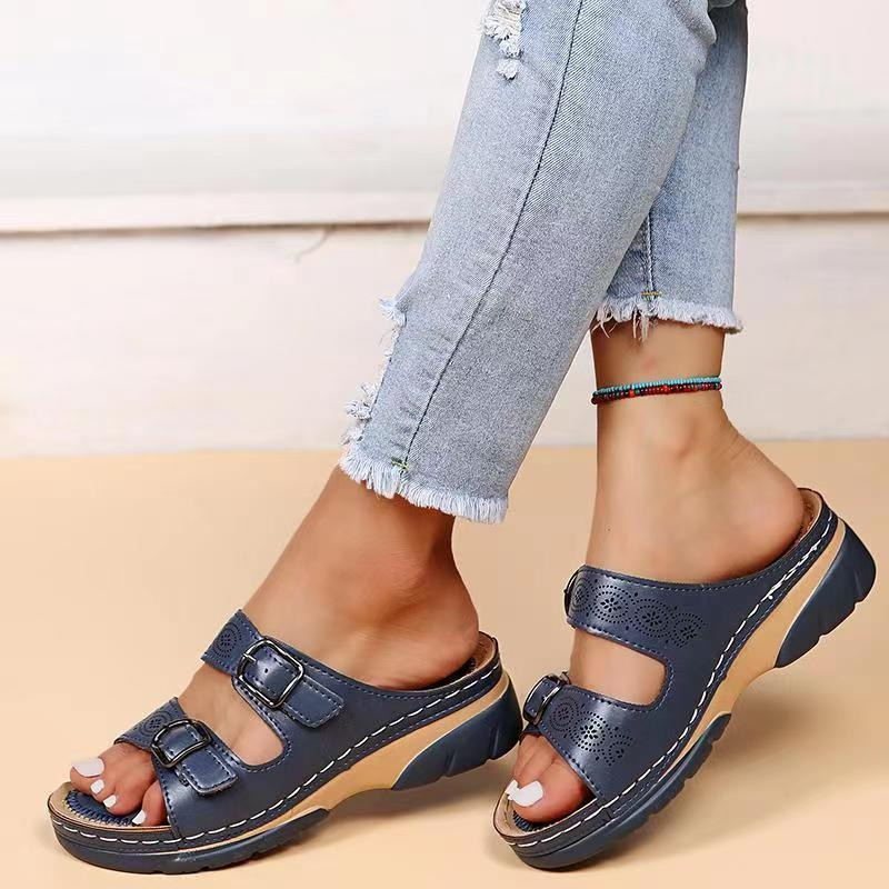 ANN™ | Orthopedic leather sandals