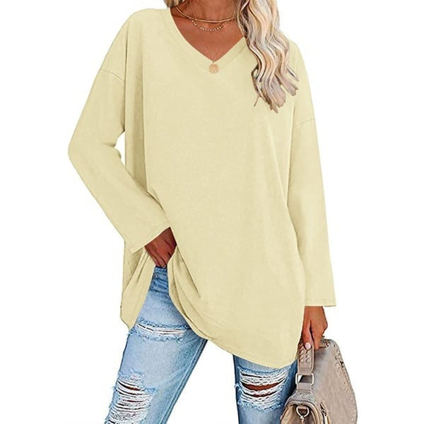 Alora™ | Women's Casual Fit V-Neck Long Sleeve Top