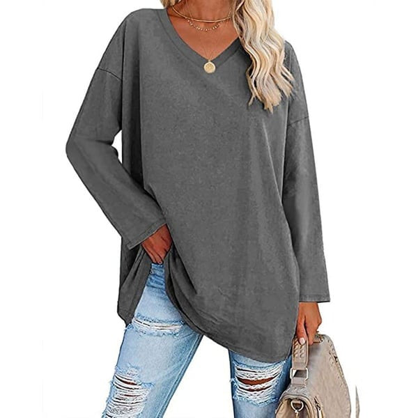 Alora™ | Women's Casual Fit V-Neck Long Sleeve Top